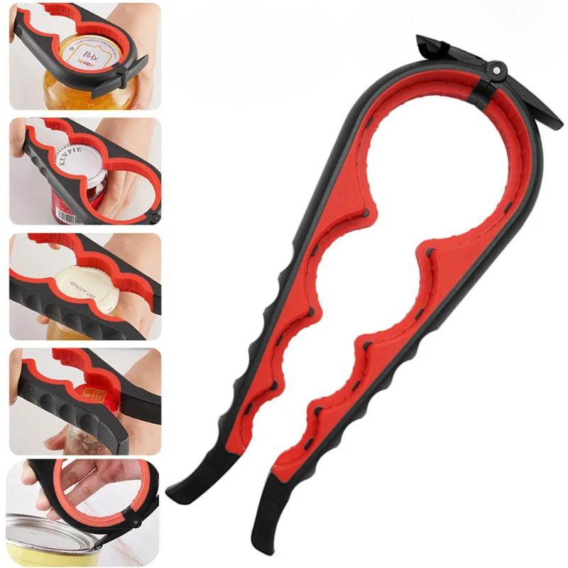 Jar Opener with Easy Grip for Quick Opening Bottle Caps and Can Lids Everyday Use in Cooking