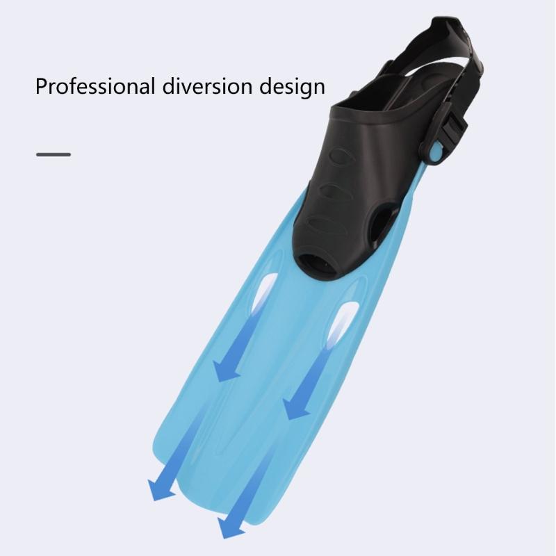 Snorkel Fins Unisex Swim Fins Diving Equipment Swimming Flippers Adjustable Swimming Fins