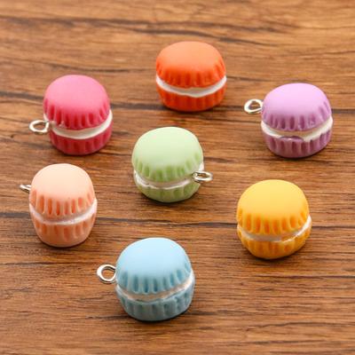 5pcs/lot Cute 3D Macaron Cartoon Cookie Pendants Charms for DIY Jewelry Exquisite Making Accessories Handmade Earring Necklace