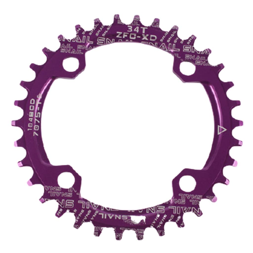 Für Fahrrad rund/oval 104BCD 32T 34T 36T 38T Narrow Wide Einzelkettenblatt