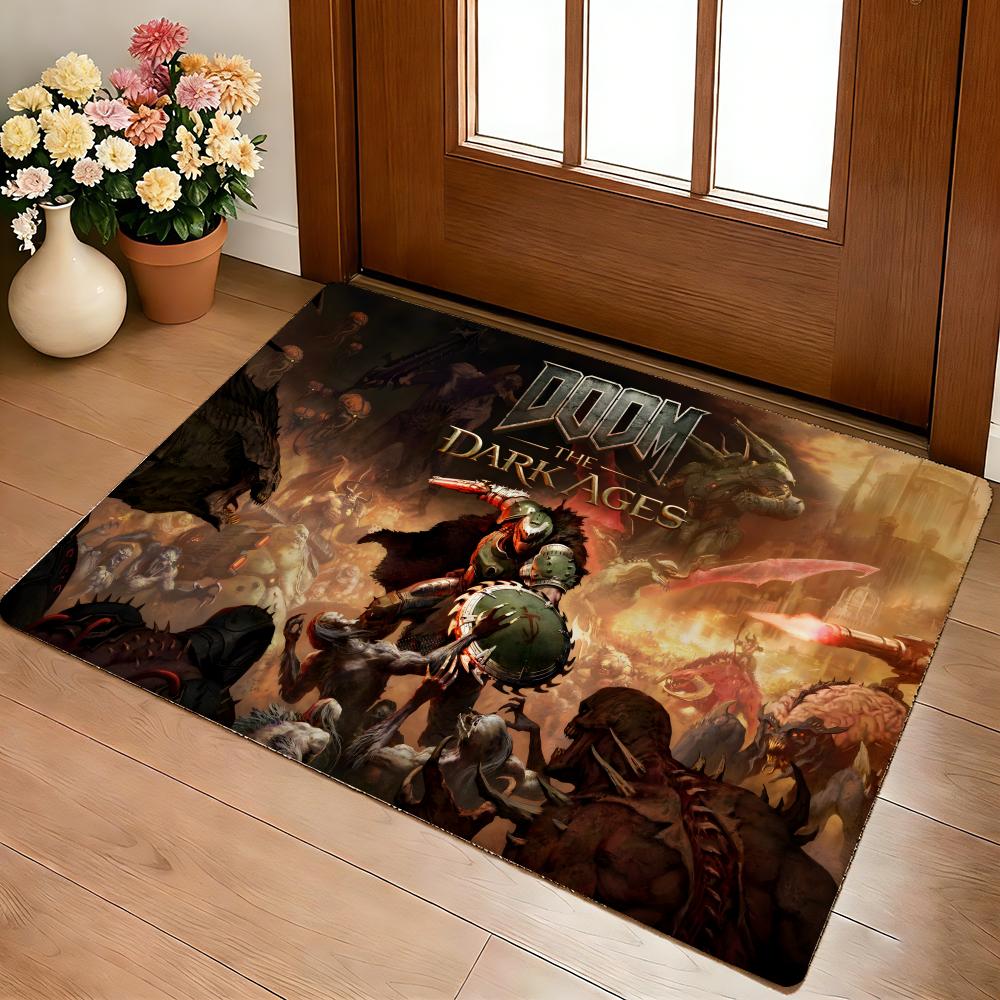 

Shooting Game D-Doom Floor Mat Cozy Flannel Soft Thick Non-Slip Mat For Living Room Bedroom Kitchen Decor Rugs 40x60cm