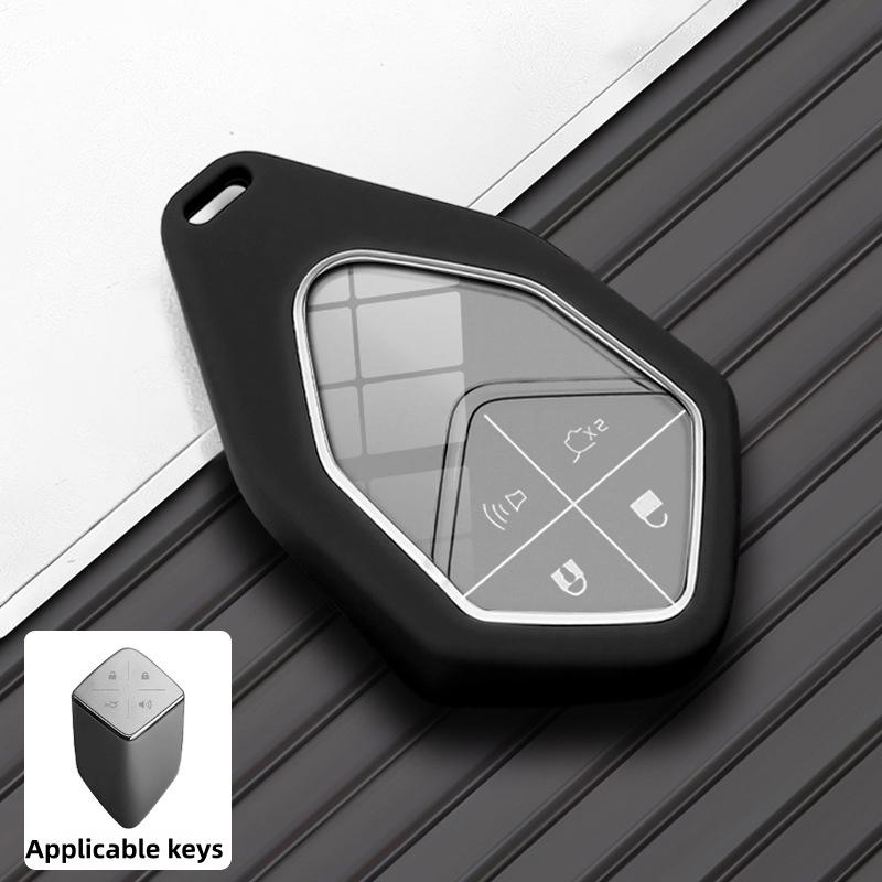 1Pcs Soft Silicone Key Case For S7 Sl03 S07 S05 S09 G318 Key Case Cover Fob Car Key Caps