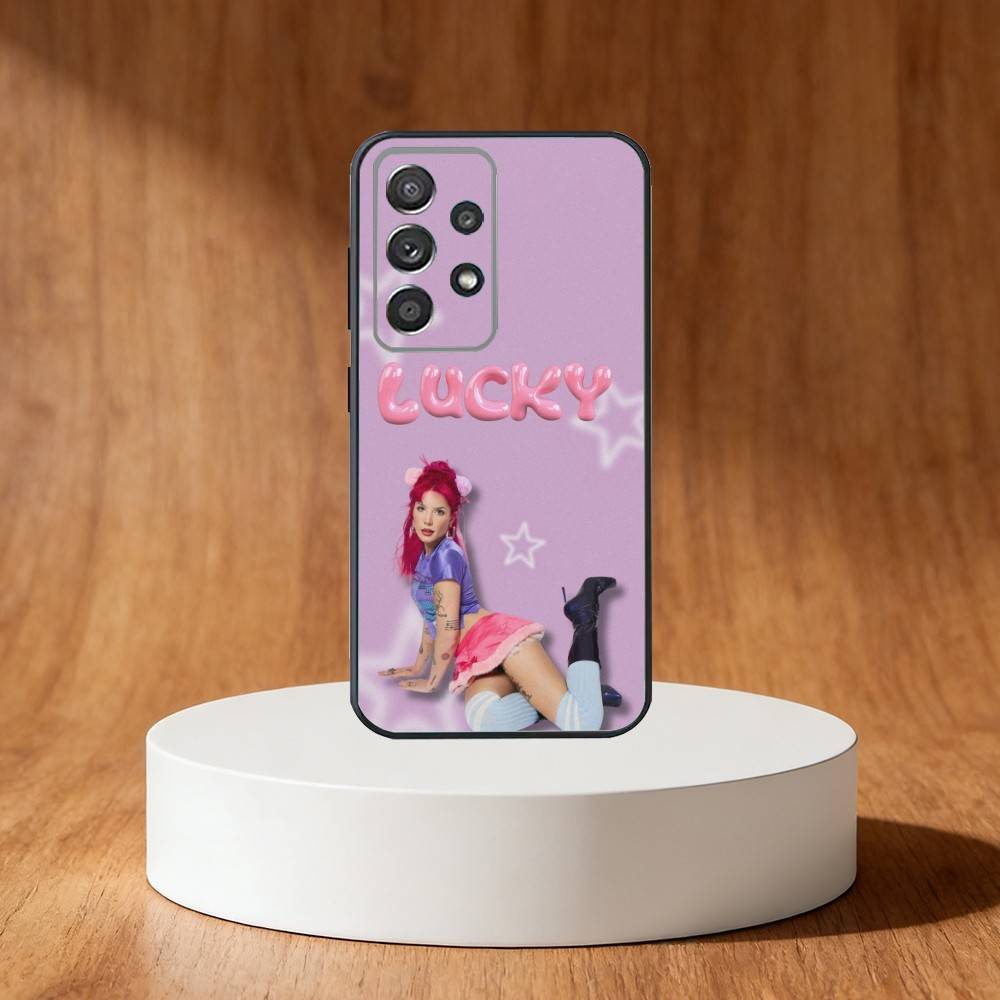 Singer H-Halsey Phone Case For Samsung S25,S24,S21,S22,S23,S30,Ultra,S20,Plus,Fe,Note,10,9,5G Black Cover