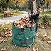 Leaf Bag Collapsible Large Capacity Heavy Duty Leaf Collector with Reinforced Handles Garden Trash Bag for Leaves Twigs