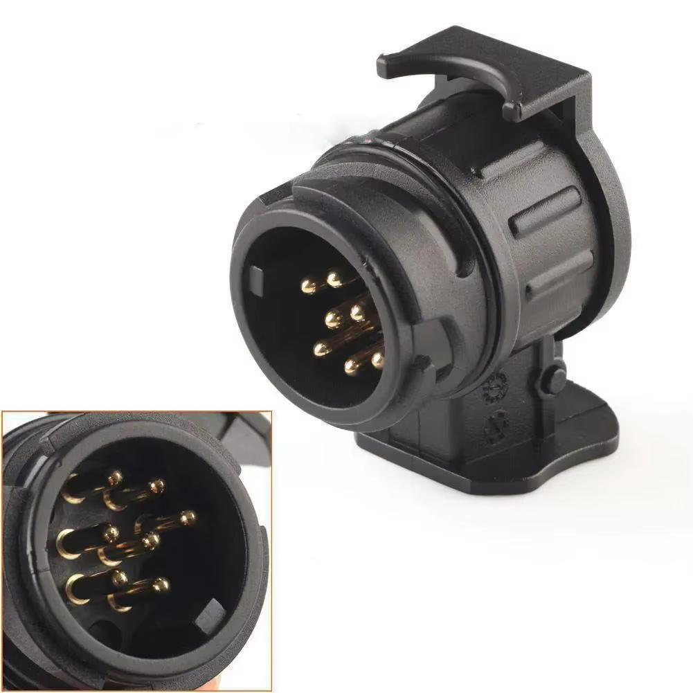 Durable 13 To 7 Pin Plug Adapter Trailer Connector 12V Towbar Towing Waterproof Plugs Socket Adapter Protect Connections A30