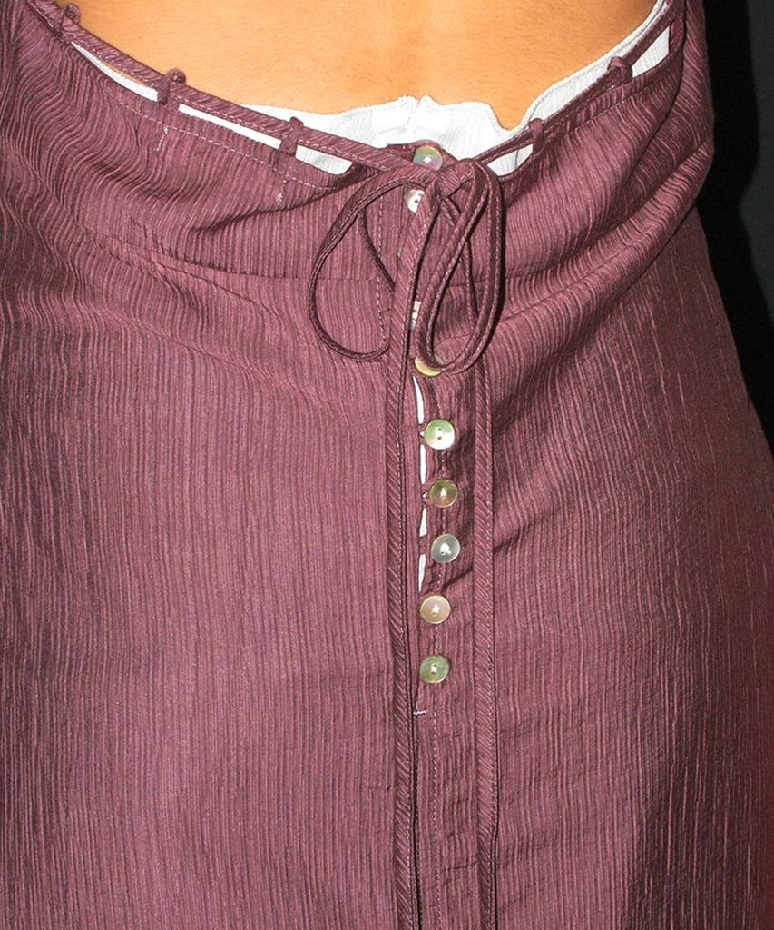 Partimento Woman Sheer Layer 2-In-1 Halter Dress_Deep Violet