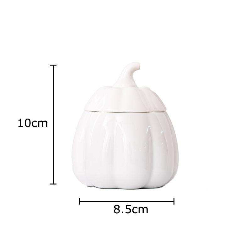 Halloween Pumpkin Candle Holders Desk Decoration Ceramic Pumpkin Candlestick Wax Melt Burner Creative Home Aroma Container