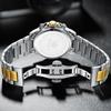 OLEVS Men's Quartz Watch, Stylish Multi-Function Watch with Stainless Steel, Waterproof, Luminous Display, Date Display, Analogue Watch for Men,