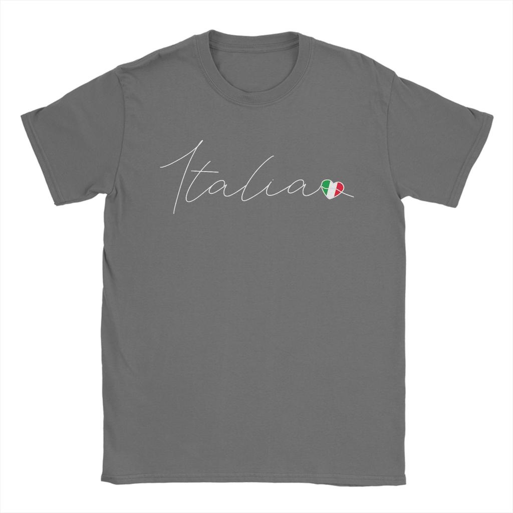 Italia Simple Love Italian Flag Heart on Italy T Shirts for Unisex  100 Cotton TShirts O Neck  Tee Shirt Short Sleeve Clothing