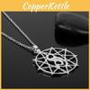 Slipknot Silver Band Geometric Alloy Necklace With Pendant For Gift Travel