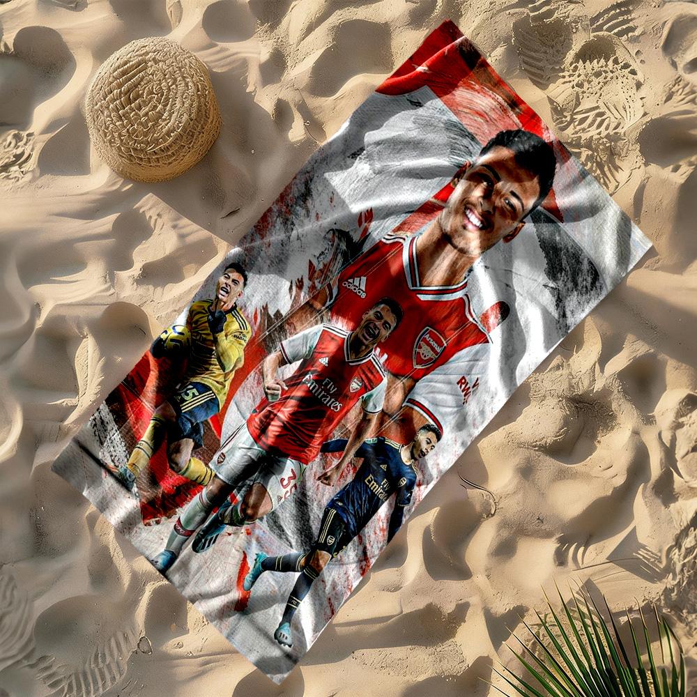 Arsenal Football Player Beach Towel Soft Durable Quick-Dry Comfortable Lightweight Portable for Swimming,Beach,Camping, Travel, Beach Accessories,Gym