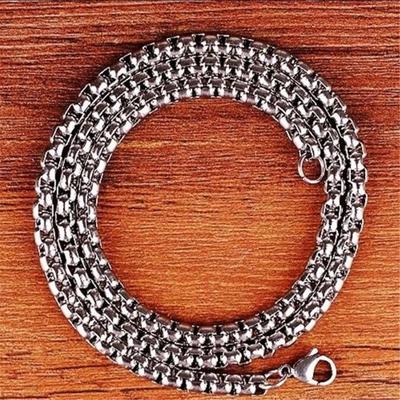 Tendință de modă retro Bijuterii bărbați simple și pătrate cu lanț de perle artificiale