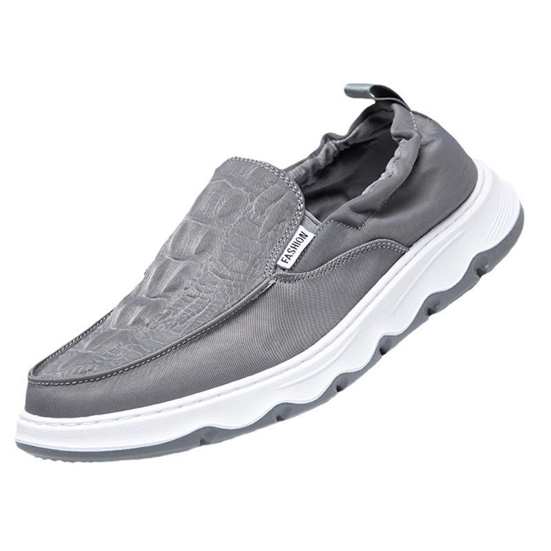 Large Size Men'S Shoes One Pedal Lazy Breathable Trendy Shoes Men'S Casual Canvas Shoes Cloth Shoes Men'S