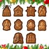 Forniture per Eventi Religiosi Stampo Mini Torta di Natale, Pressa per Impasto e Tagliabiscotti Stagionali Ispirati alla Fede Festiva, Timbro Religioso per Biscotti