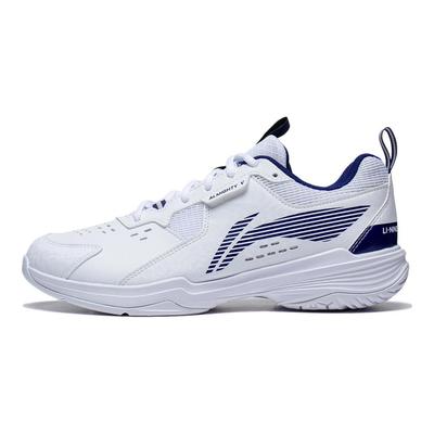 Wielozadaniowe buty do badmintona King V Series antypoślizgowe odporne na ścieranie oddychające niskoprofilowe unisex biało-niebieskie AYTT001-3