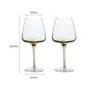 Amber Red Wine Glasses (Set of 2)