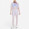 Nike Nsw Polo Dress Sports Casual Mesh Breathable A-Line Short Sleeve Dress Women Dresses Light-Purple DD4526-580