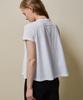 SHINE ON YOU Cotton A-Line Half Tee_ White