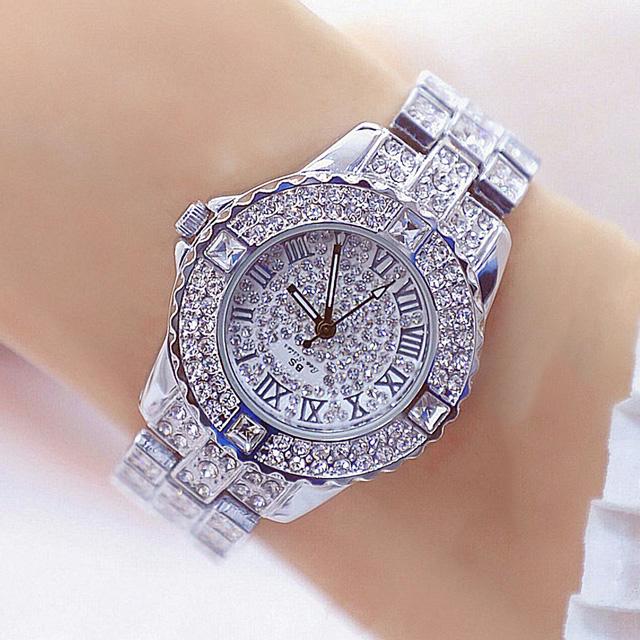 AUP1 Damenuhren Diamant Gold Uhr Damen Armbanduhren Luxusmarke Strass Damen Armbanduhren Weiblich Relogio Feminino