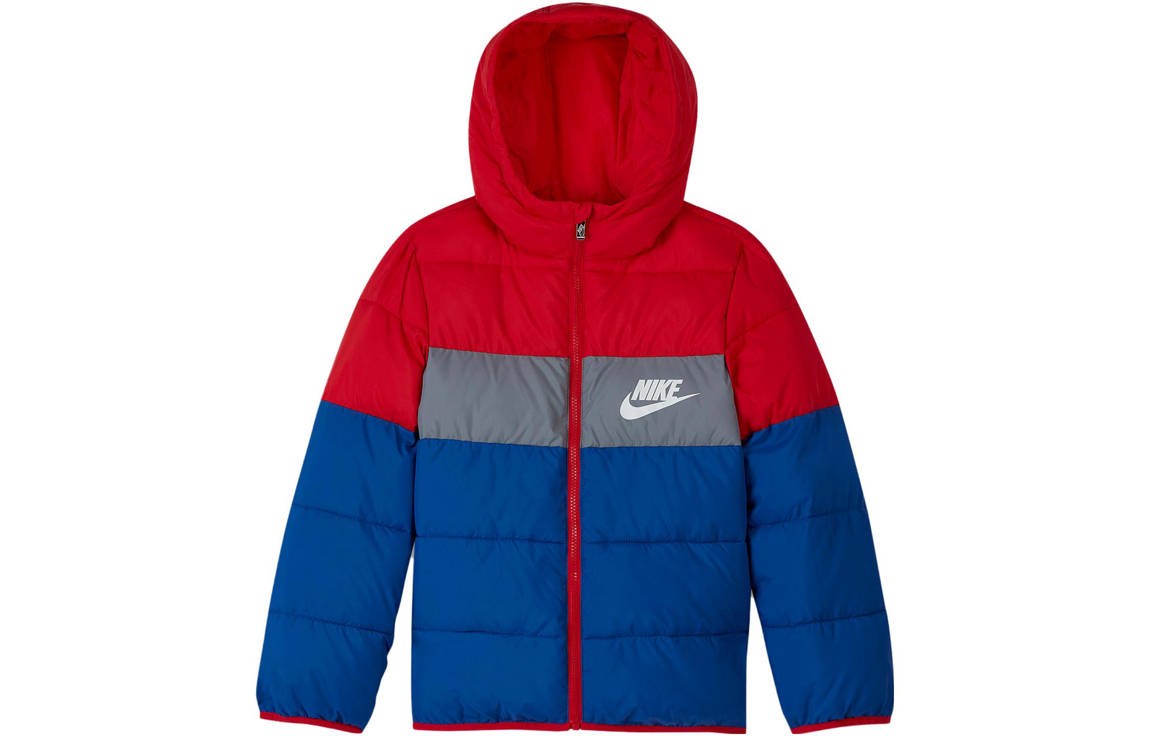 Nike Padded Jacket Blue Red Kids  HA5142-489 XL
