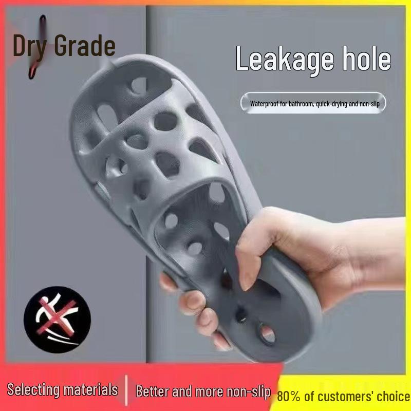 

Летние нескользящие тапочки для ванной для мужчин и женщин - Мягкие, бесшумные, комнатные тапочки для душа с полым дизайном 42-43 (Fits 41-42 feet)