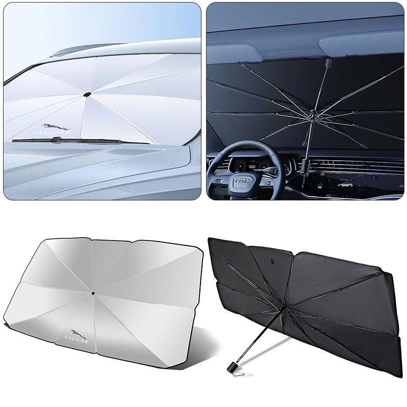 Car Windshield Sunshade Umbrella Protector Parasol Foldable For Jaguar XF XE XJ XJ8 X351 F Pace X Type F Type Necklace Tijera Ropa Llavero