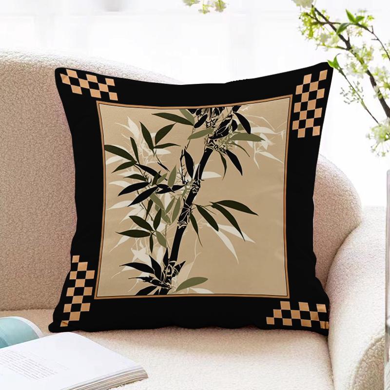 American Retro Pillow Cover Sofa Living Room Cushion Cover Office Waist Pillow Bedside Square Pillowcase Removable and Washable