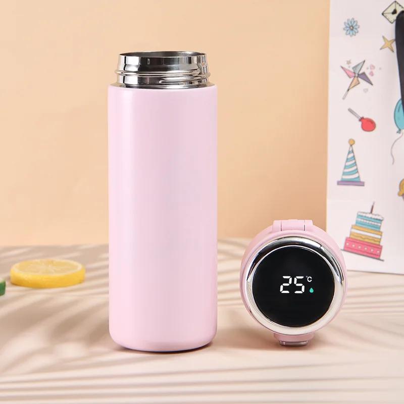 320/420ml Portable Stainless Steel Children's Thermal Cup LED Intelligent Temperature Display Suitable for Children's Couples