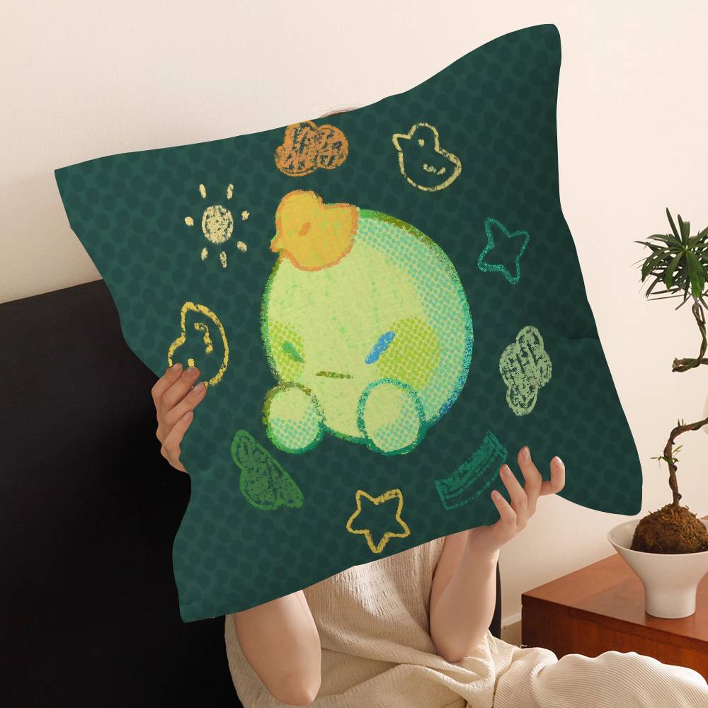 Cartoon Smiski Cushion Cover Pillowcase Upholstery Sofa Throw Pillow Home Decor Pillowcas