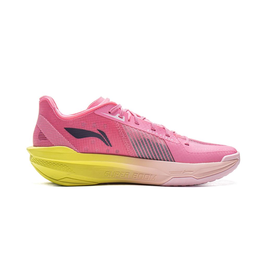 New LiNing ULTRALIGHT Cushioning, Slip Resistant, Abrasion Resistant, Rebound Grip Low Top Basketball Shoes Men's Pink ABAV007-22