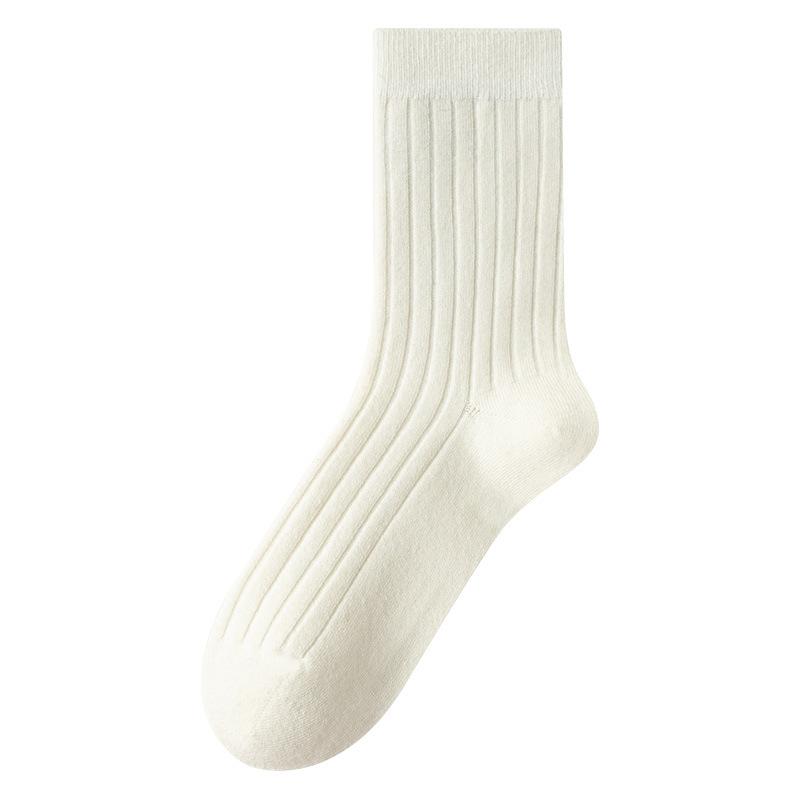 Winter Women's Thick Double-needle Wool Socks for Warmth, Super Thick Loose Mid-calf Socks, Cashmere Socks, Long Stockings