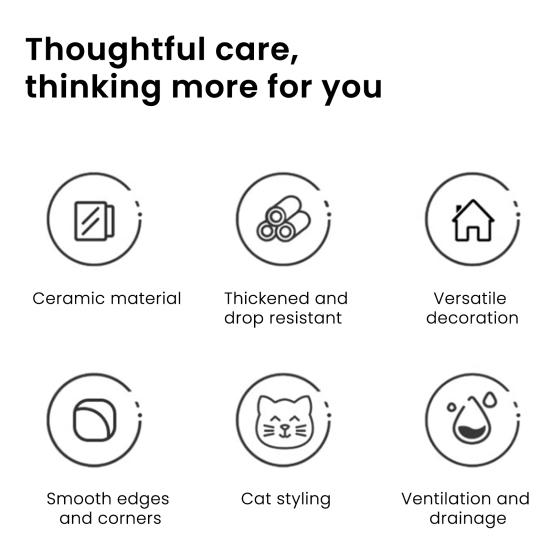 Ceramic Soap Dish with Automatic Drainage Cute Design Animal Shape Easy Cleaning Soap Holder Organizer for Shower Bathroom