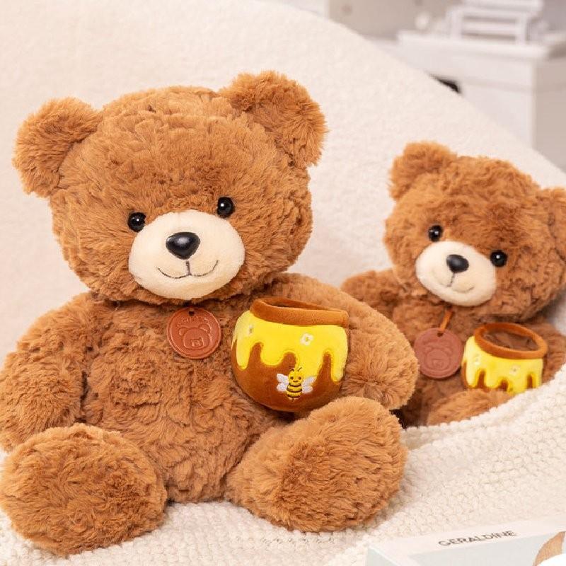 Honey Pot Teddy Bear Plush Toy Dolls Room Decoration Children Christmas Gift
