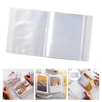 A6 Waterproof Clear Photo Album With 40 Pockets 4x6 Large Capacity Sticker Photo Stamp Storage Album Binder Photocards Holder