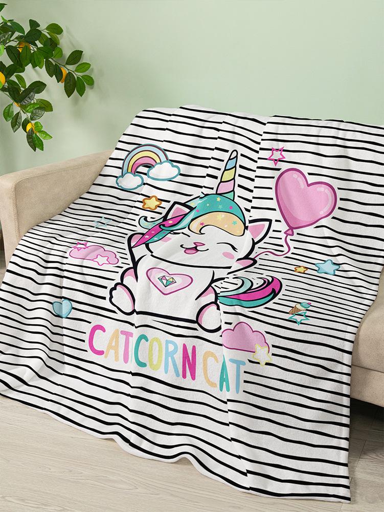 Flannel Blanket Animal Unicorn Rainbow Blanket Crystal Fleece Blanket Spring And Autumn