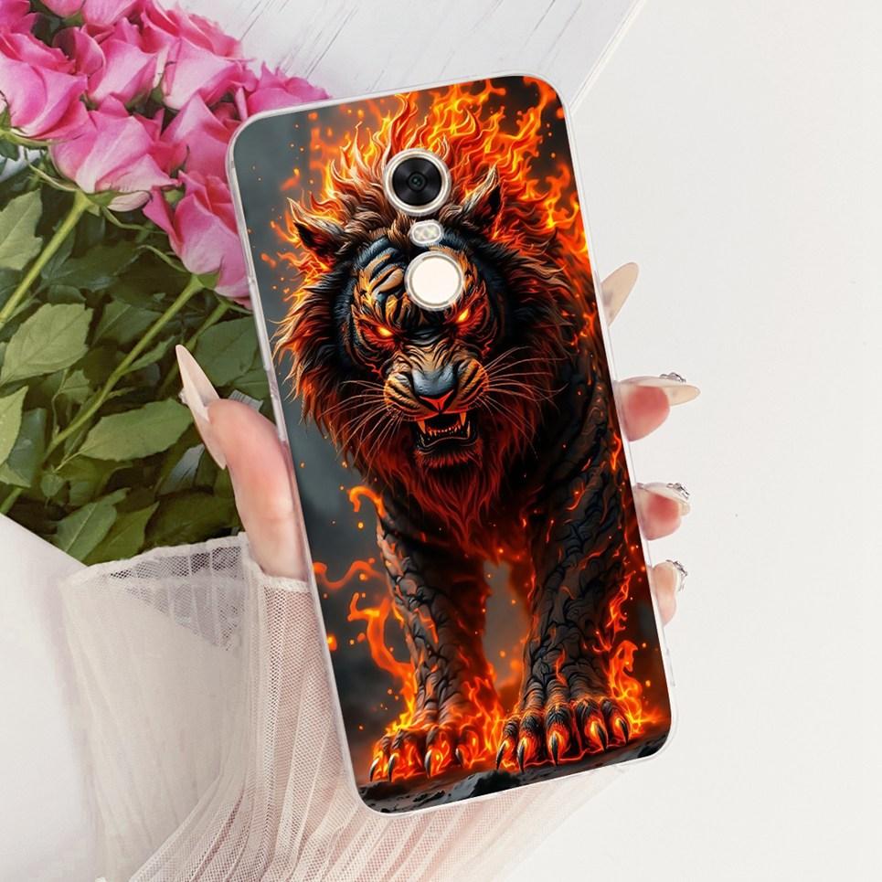 For Xiaomi Redmi 5 Plus 5Plus Redmi5 Phone Case Chinese Dragon Cute Cat Cartoon Pattern Casing Soft Clear Silicone Back Cover