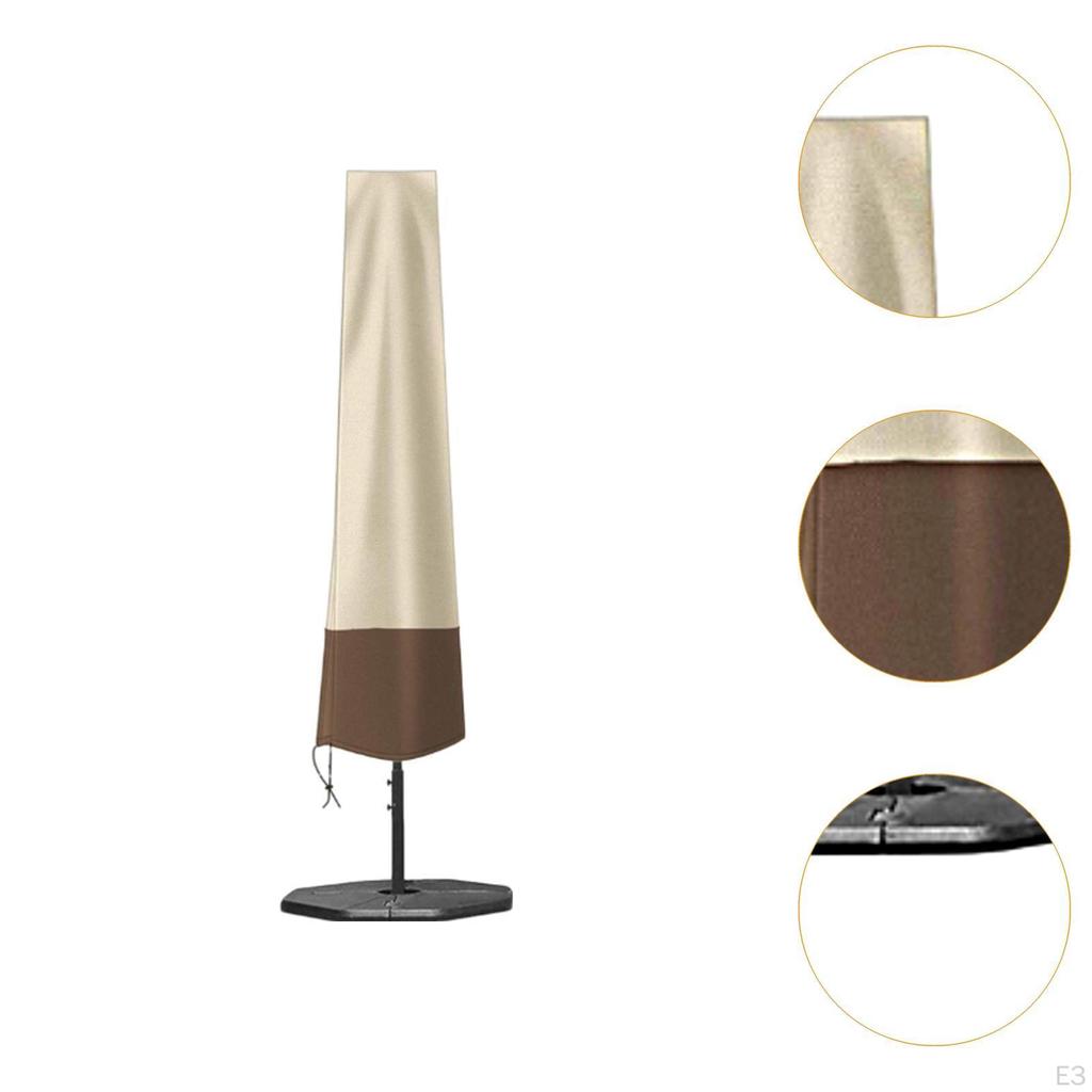 Abdeckung für Gartenschirm mit Belüftungsöffnung und Reißverschluss für den Außenbereich