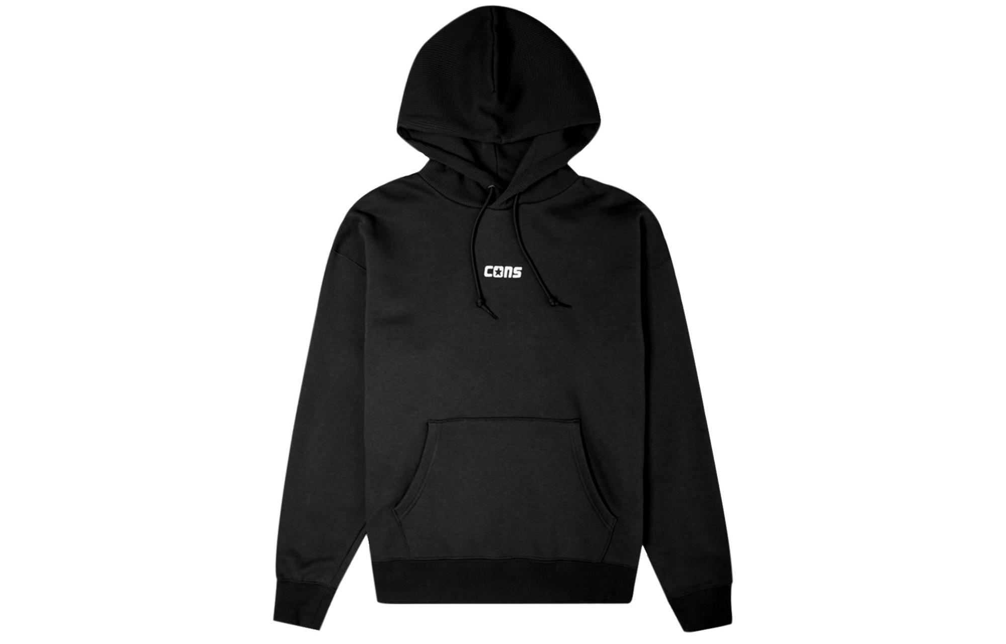 Converse Sweatshirts Unisex Black Hooded Moderate Regular 10021634-A03 S