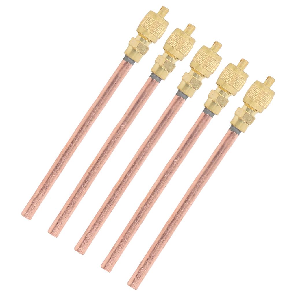 10PCS Access Service Valves High Strength Brass One Way Air Conditioner Charge Needle Valve Replacement