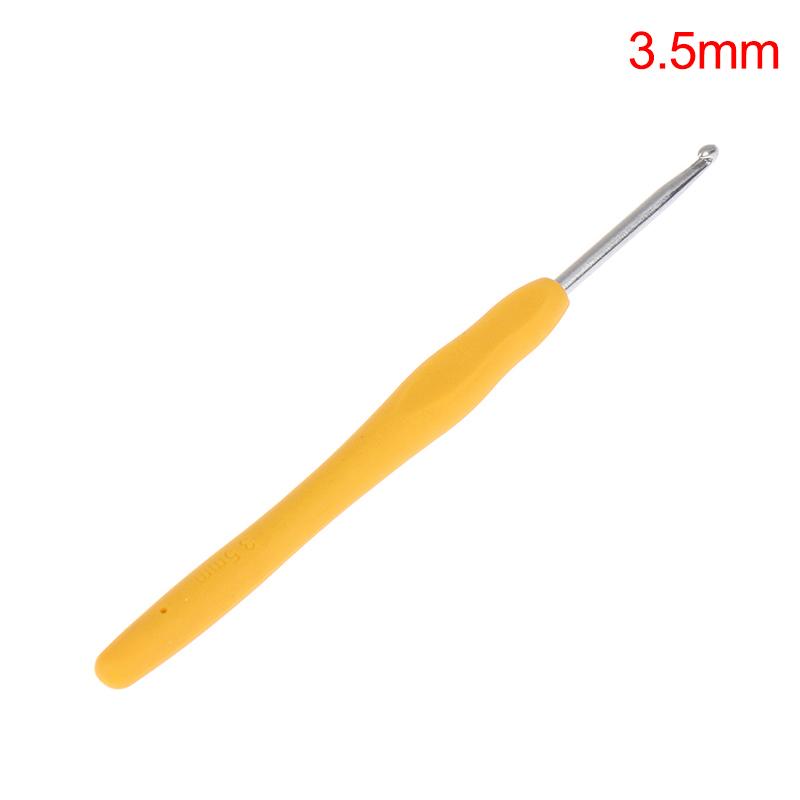 1Pc 2.0-6.0Mm Rainbow Soft Handle Crochet Rubber Handle Crochet Sewing Tools