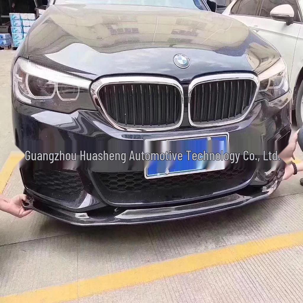 BMW 5 Series G30 Carbon Fiber Front Lip Spoiler - Harman Style