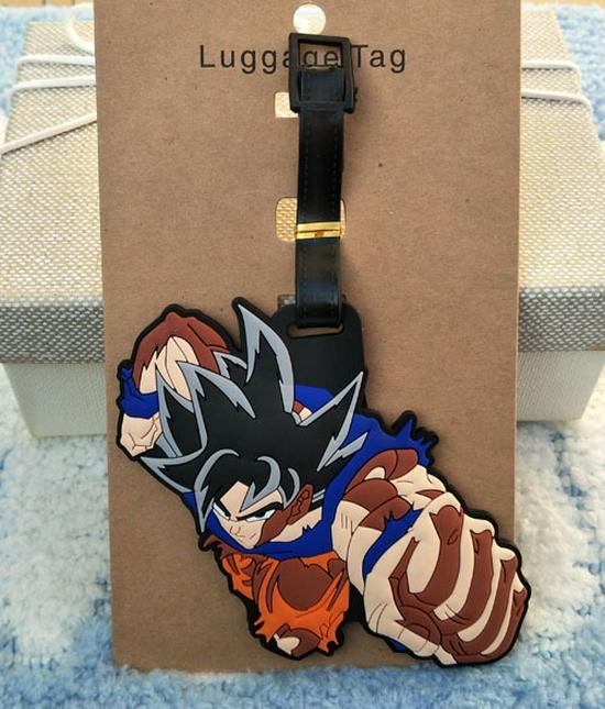 Anime Cartoon Cute Dragon Ball Goku Buu Vegeta Luggage Tag Suitcase Label