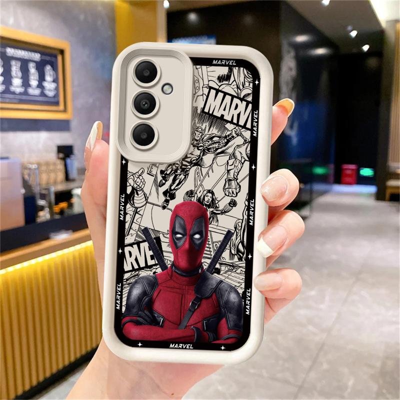 Marvel Deadpool Phone Case for Samsung Galaxy A15 A25 A35 A55 A51 A71 A72 A73 A52 A52s A53 A54 Soft 4G 5G Soft Cover