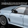 Large 1:18 X5M 530LI Car Model Toy Slide Forward Metal Die-cast Vehicle Foldable Rearview Mirror Models Boys Festival Presents