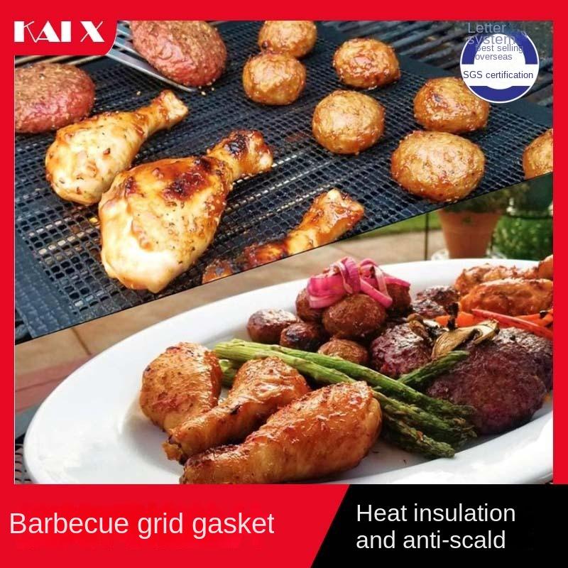 Barbecue Grilling Mat Replacement Mesh Wire Net Non-Stick Grilling Mesh Pads Outdoor Activities Cook Reusable BBQ Accessories