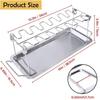 Barbecue Roaster Stand Tray Collapsible Stainless Steel Chicken Wing Leg Roast Meat Rack Non-Stick Portable Outdoor BBQ Tools