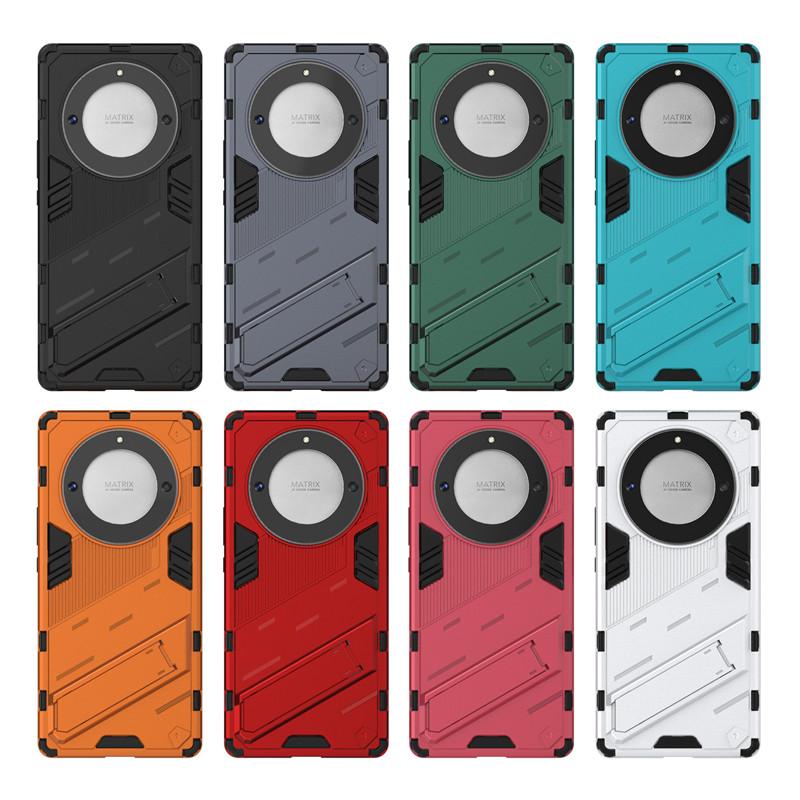 For Honor Magic 5 Lite Case Honor Magic 5 Lite Cover Shockproof Silicone Armor PC Holder Non-Slip Protective Phone Back Cover