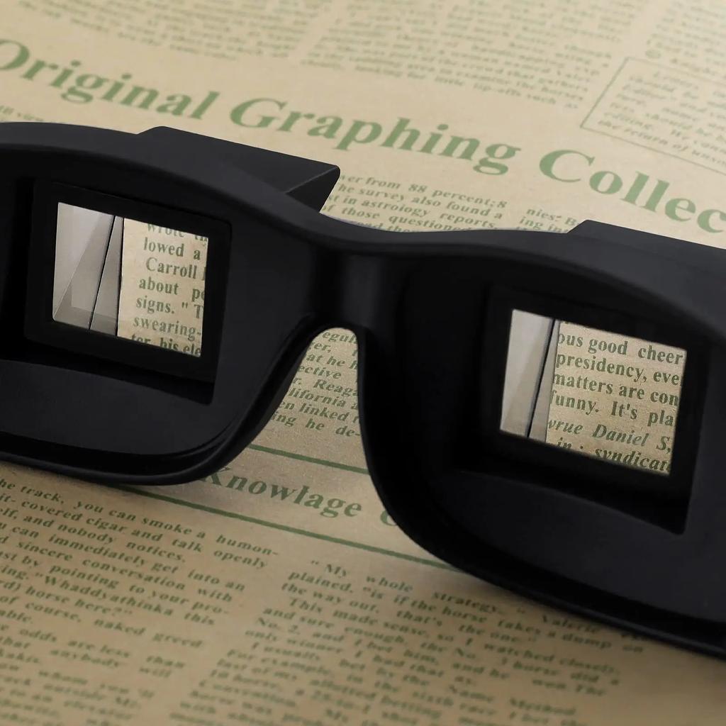 Lazy Eyeglasses Lazy Reading Glasses Prismatic Periscope Horizontal Glasses Lying Down Bed Reading Watching Hd Readers Glasses Quality
