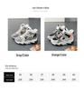 Women's 2025 Autumn White High-Top Dad Sneakers: Plus Velvet, Thick Sole, Versatile Casual Sports Shoes.