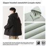 Double-sided Polar Fleece Zipper Hooded Jacket Casual Long-sleeved Jacket Sweatshirt for Men and Women